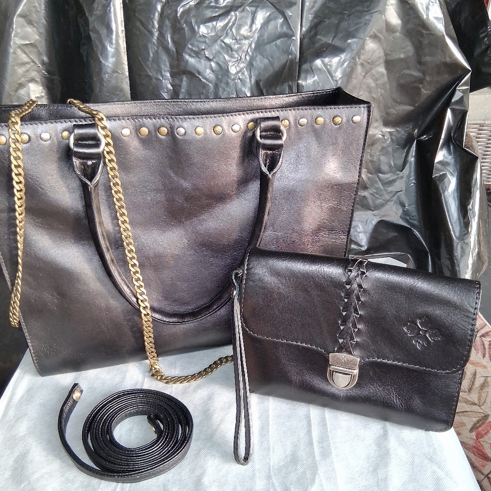 Patricia nash bundle handbag and wristlet wallet
